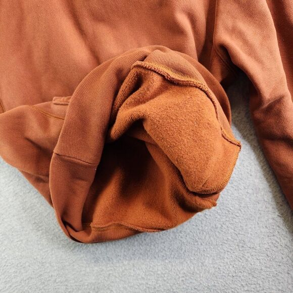 Champion Reverse Weave Hoodie Womens Small Brown Pink Soft Shell Hood Ribbed - Picture 12 of 16